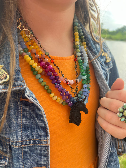 Gemstone Candy Necklace