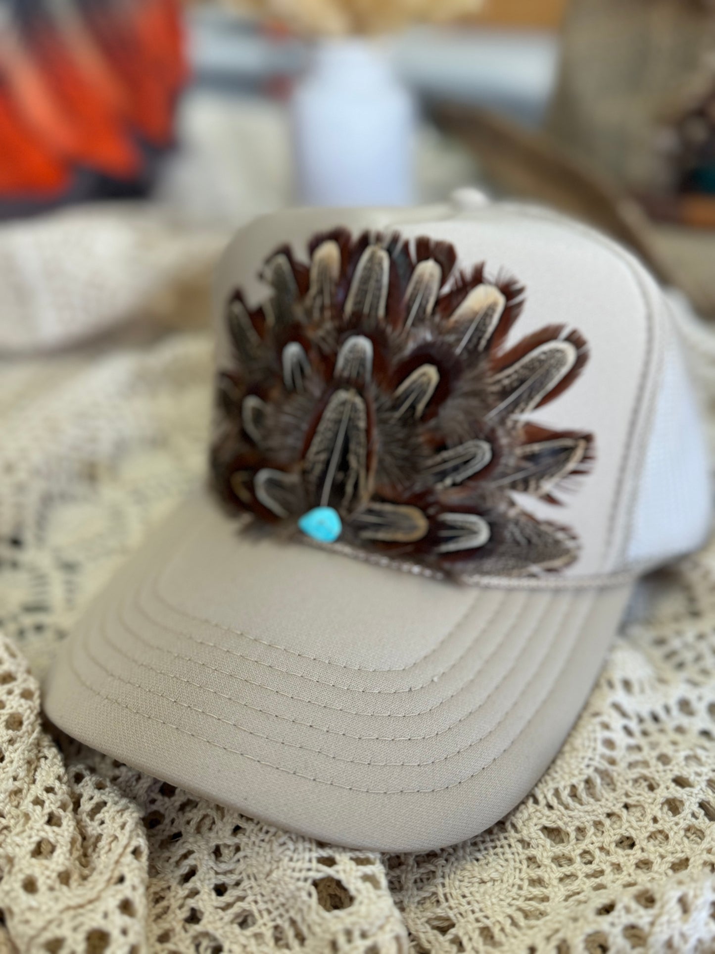 Wild Horse Feather Trucker