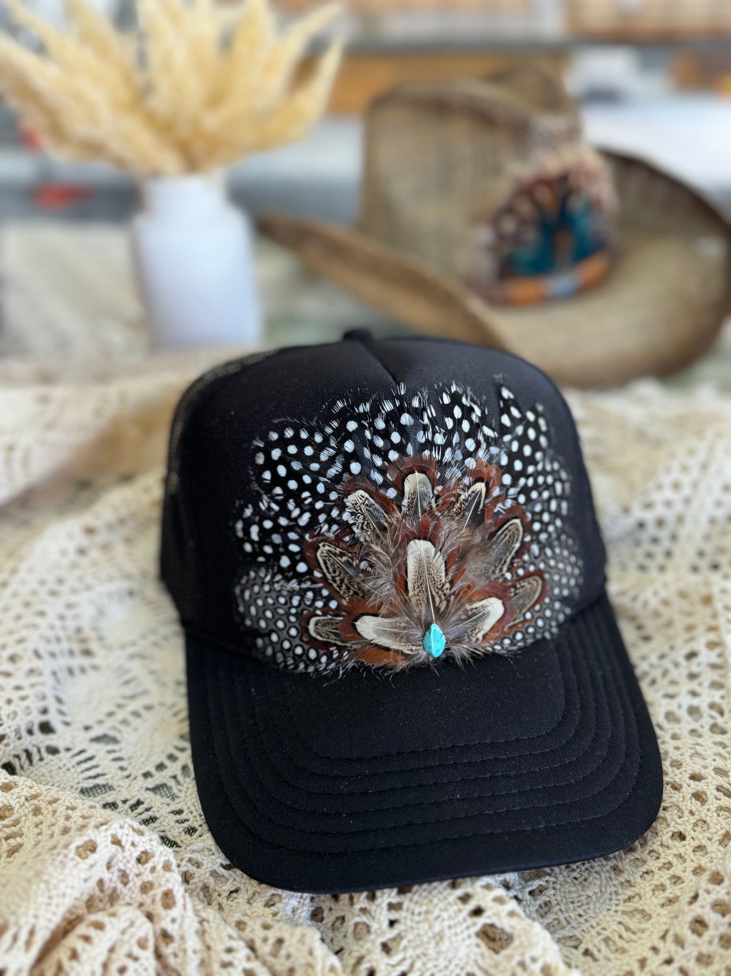 Wild Horse Feather Trucker