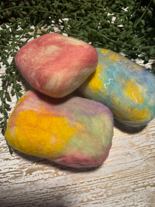 XL Oval Felted Soap (Beach Day)