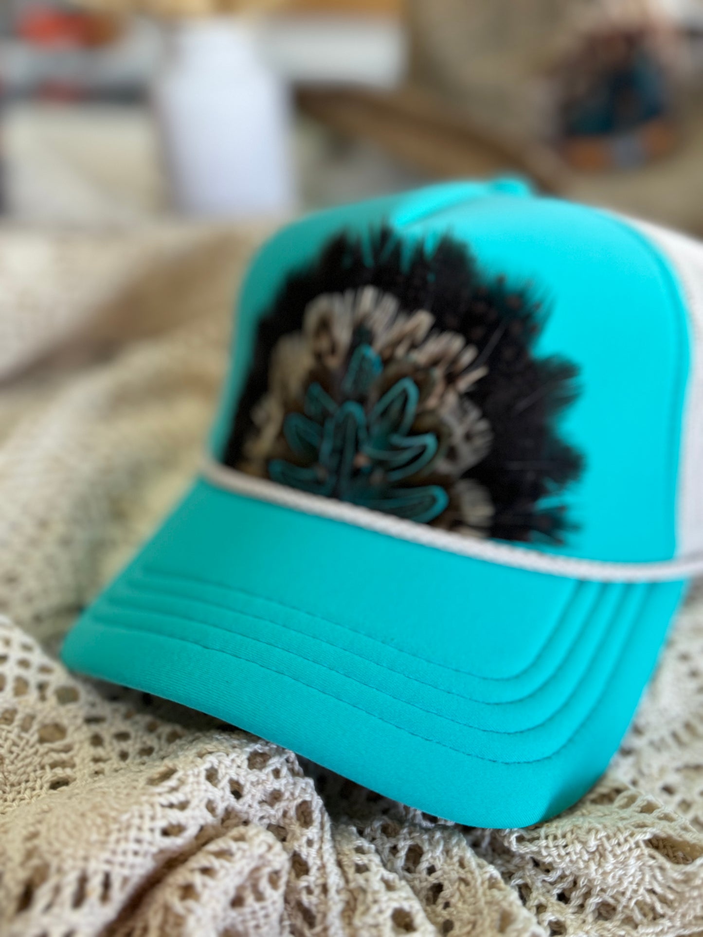 Wild Horse Feather Trucker