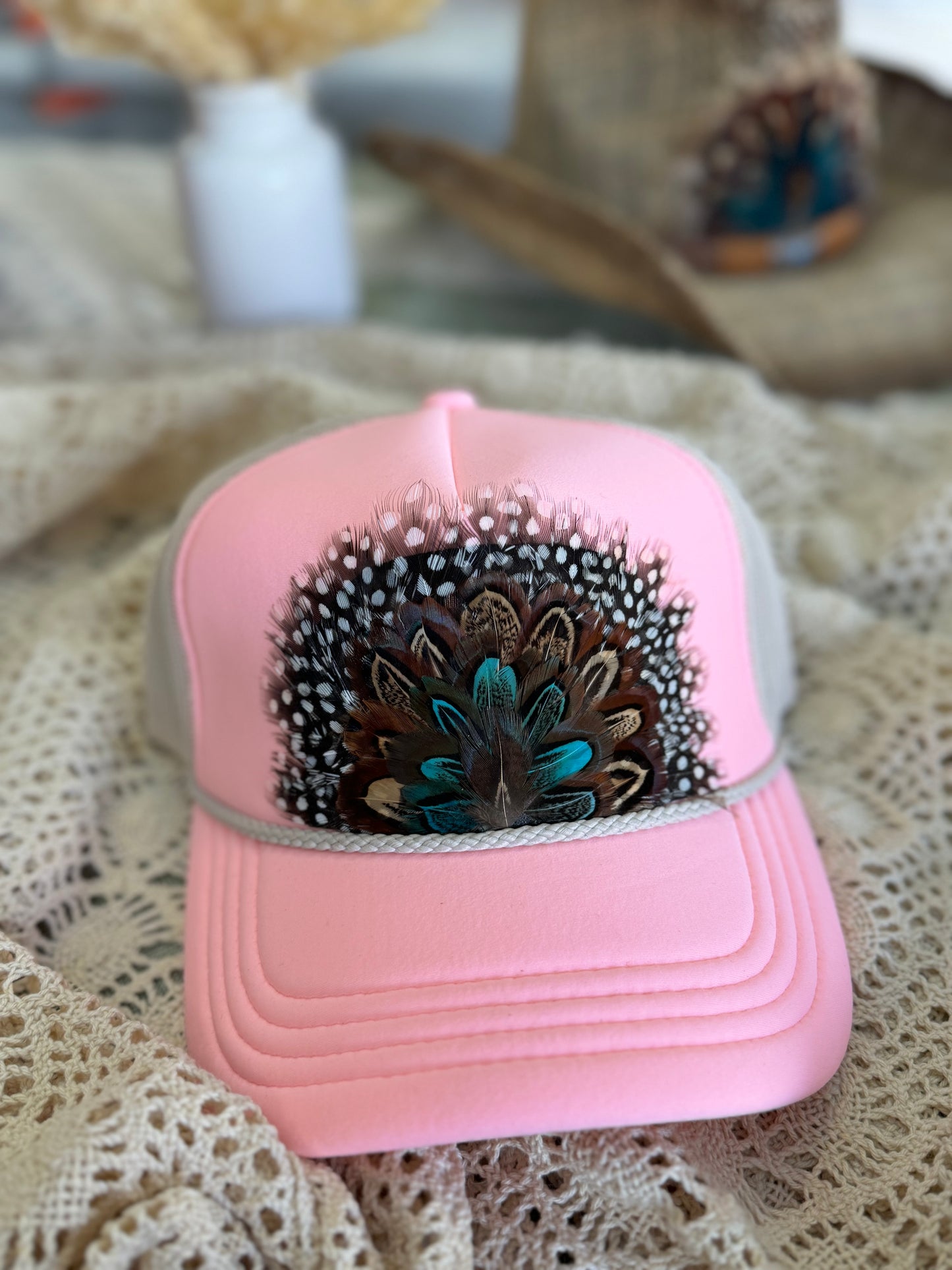 Wild Horse Feather Trucker