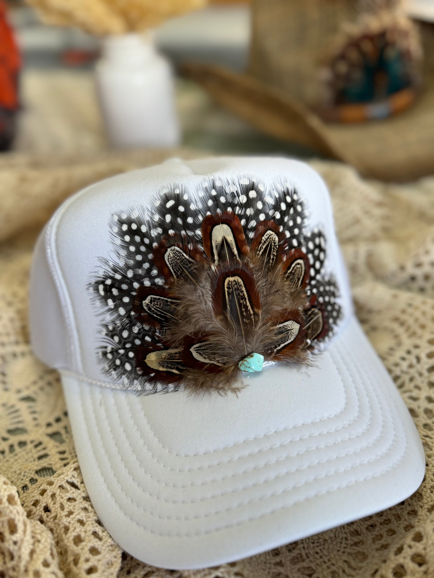 Wild Horse Feather Trucker