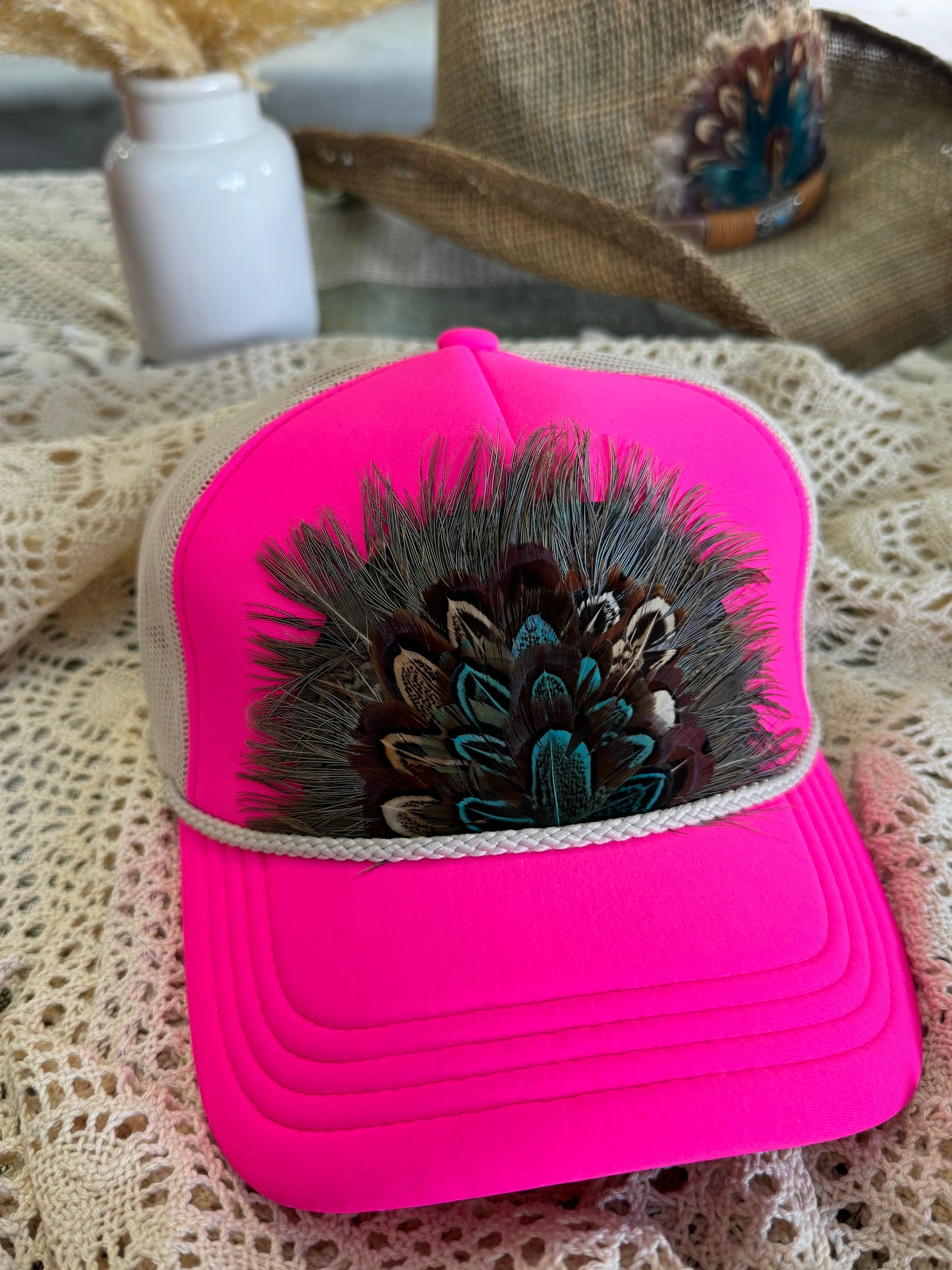 Wild Horse Feather Trucker