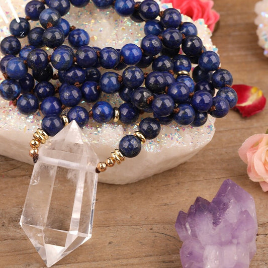 Lapis & Quartz Necklace